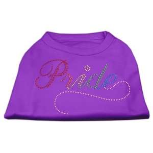  Dog Supplies Rainbow Pride Rhinestone Shirts Purple S (10 