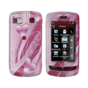   Case Pink Heart Flower For LG Xenon GR500 Cell Phones & Accessories