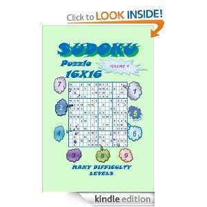 Sudoku Puzzle 16X16, Volume 4 YobiTech Consulting  Kindle 