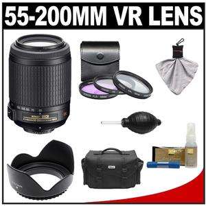 Nikon 55 200mm f/4 5.6G VR DX AF S ED Zoom Nikkor Lens with Nikon Case 