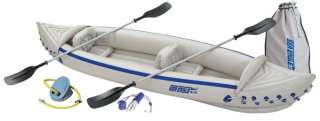   EAGLE 370 Deluxe 3 Person Inflatable Kayak Canoe 023634080095  