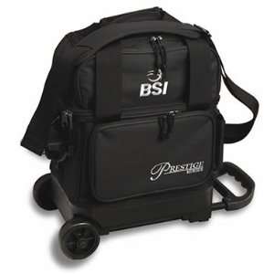  BSI 1 Ball Roller Bowling Bag Black/Silver Sports 