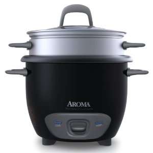 Rice Cooker and Food Steamer , Black Aroma Arc 743 1ngb 6 cup (Cooked 