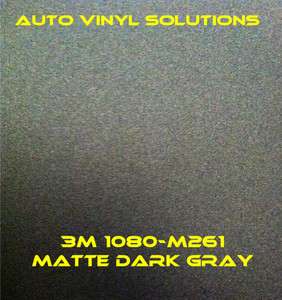 NEW 3M 1080 Matte DARK Grey Vinyl Car Wrap Film ~ 40ft x 5ft (200 sq 
