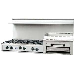   Cooktop Natural Gas Cooktop With Raised Griddle, 60 Inch   Heritage