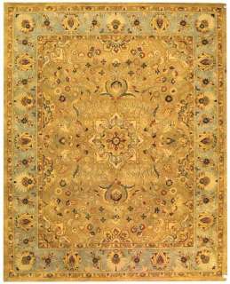   Area Rug WOOL Handmade Persian Carpet ORIENTAL Beige 5 x 8  