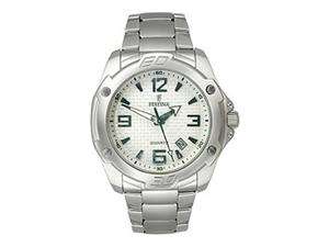   Steel Collection Gift Set Textured White Dial Mens watch #F16386/1