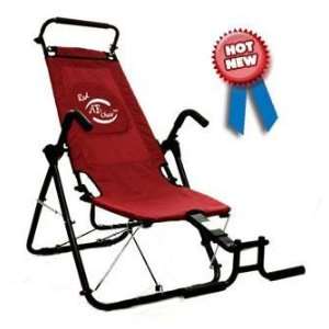  Red Ab Chair   Abdominal Crunch Lounge   Abs Exerciser 