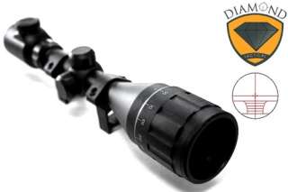   Rifle Scope with Adjustable 3x 9x Optical Zoom   Mount Included