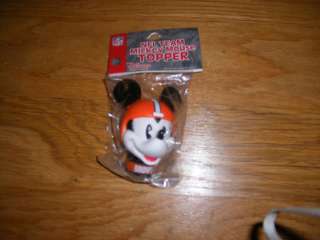   CLEAVELAND BROWNS TEAM MICKEY MOUSE ANTENA TOPPER OR XMAS ORNAMENT