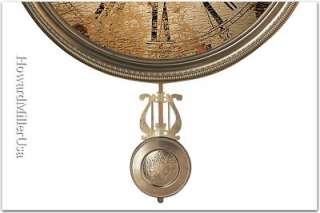 620441 Howard Miller 15 Auto Daylight Savings wall clock Antique Bras 