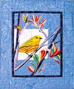   Warbler Bird Bigfork Bay Fusible Applique Quilt Pattern Brenda Yirsa