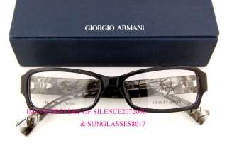 New Giorgio Armani Eyeglasses Frames 648 NNP BLACK  
