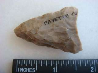 Arrowhead Fayette Co Kentucky Authentic Native Artifact  