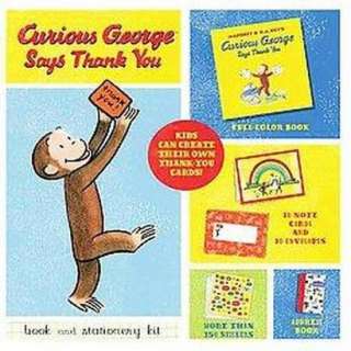 Curious George Says Thank You Book and Stationery Kit (Mixed media 
