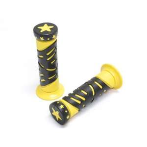 ATVs and WATERCRAFTS Star Gel Style Hand Grips Yellow COLOR ATV QUAD 