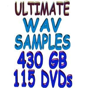 ULTIMATE * WAV SAMPLES * COLLECTION *430 GB* 115 DVDs  