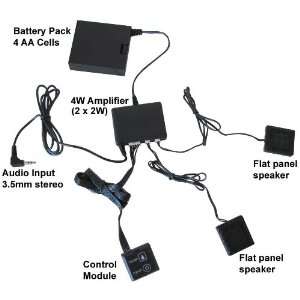  Mini Stereo Audio Amplifier W/ Speakers Electronics