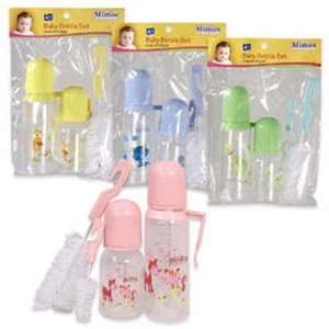  Baby Bottle Set 4 Pieces with Brush Case Pack 48 