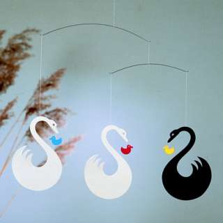 Flensted Swan Fantasy Bird Modern Hanging Baby Mobile  