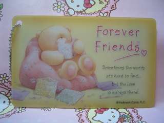   Forever Friends Bear Message Cards Gift Card with Key Chain #03