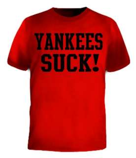Yankees Suck Baseball Teams Sports Funny Jersey T Shirt  