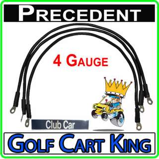 Club Car Precedent Golf Cart  Battery Cable Set 4 Guage  