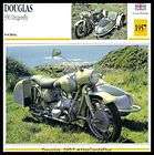 Bike Card 1957 Douglas 350 Dragonfly sidecar flat twin