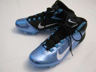   Nike Alpha Speed Football Cleats, Patent Pending, Sky Blue / Black $95