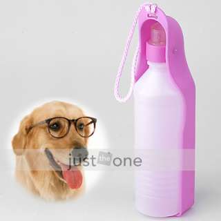 Pet Dog FoldingTravel Hiking Water Bottle Bowl 500ml  
