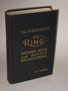 Fleischer THE RING RECORD BOOK BOXING ENCYCLOPEDIA 1971  
