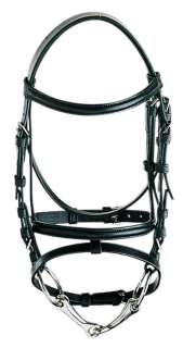 NEW SMALL PONY BLACK LEATHER FLASH BRIDLE GEM BROWBAND  