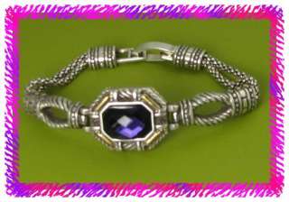 BRIGHTON Silver Purple DAGMAR JEWEL Bracelet NWotag  