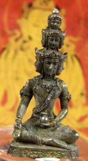 NEW BRONZE THAI 9 HEADED BUDDHA Statue Amulet.BLESSED  