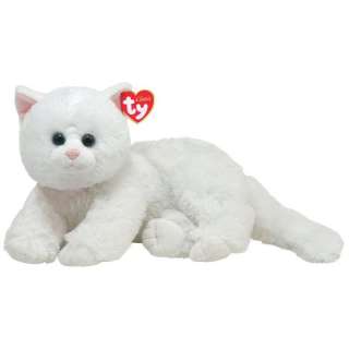 TY Classic Plush CRYSTAL White Persian Cat ~BRAND NEW~ 008421100361 