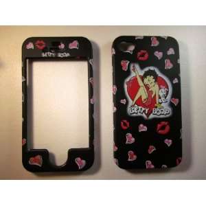  Betty Boop Black iPhone 4 4G 4S Faceplate Case Cover Snap 