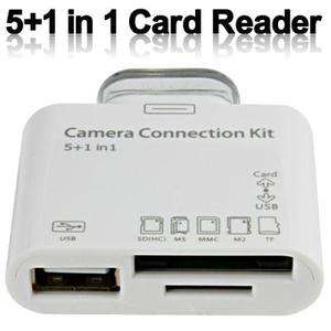 In 1 USB Camera Connection Kit Card Reader SD MS MMC M2 TF For 