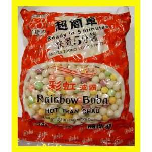 Rainbow Tapioca Pearls Boba Bubble Tea: Grocery & Gourmet Food