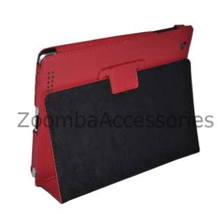   iPad 2 Genuine Leather Smart Cover Stand Case PNK 741360998681  
