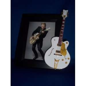 BRIAN SETZER White Guitar Picture Frame
