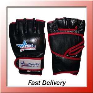   MMA Gloves Cage Fight UFC Boxing Black/red: Sports & Outdoors