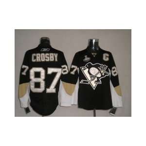  Crosby #87 NHL Pittsburgh Penguins Black/white Hockey Jersey 