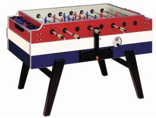   Coperto Commercial Coin Operated Foosball Table in Red, White & Blue