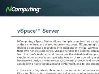 Servidor de vSpace de L300 para NComputing sistema de rendimiento de 