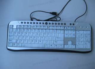   EL Illuminated 17 Hot Keys Keyboard Backlit Light Computer New  