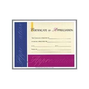 Certificate Appreciation Generic (6 Pack)