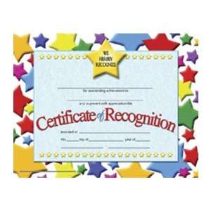  Certificate of Recognition Toys & Games