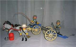 Playmobil Western 3784 CONFEDERATE ARTILLERY   Civil War Army Soldiers 