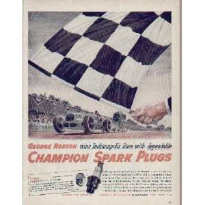   Champion Spark Plugs.  1946 Champion Spark Plugs Ad, A4311