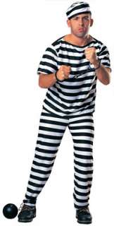 Adult Std. Adult Prisoner Man Costume   Funny Halloween  